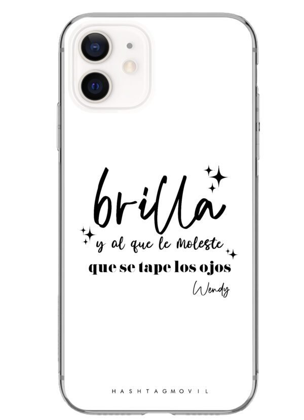 Funda Personalizada Quote Brilla - Hashtag Movil