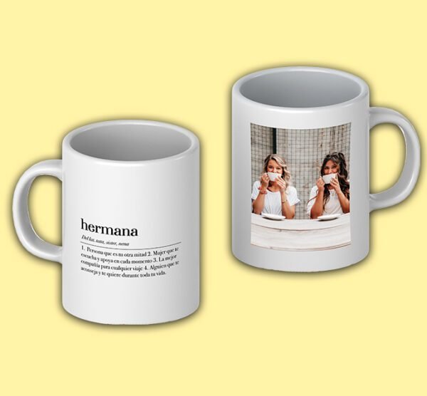 Taza Personalizada Hermana definicion