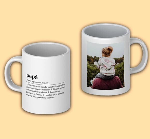 Taza Personalizada Papá Definicion
