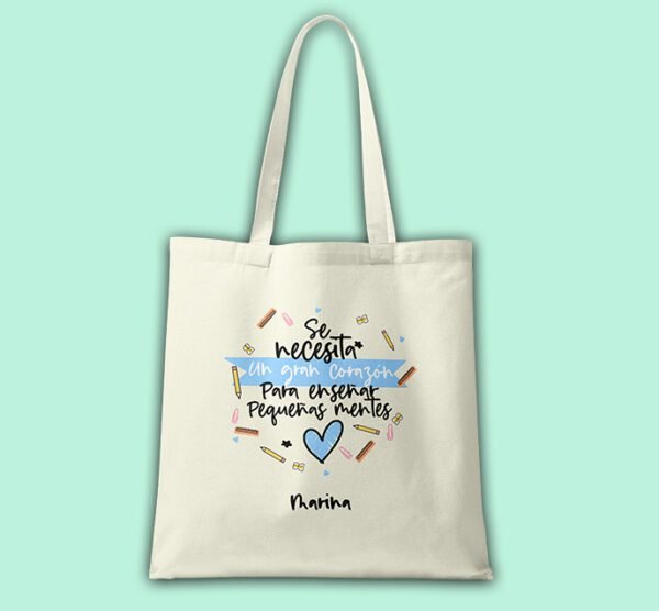 Tote Bag personalizada Pequeñas mentes