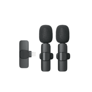 Mini Micrófono inalámbrico de solapa doble para iPhone Lightning