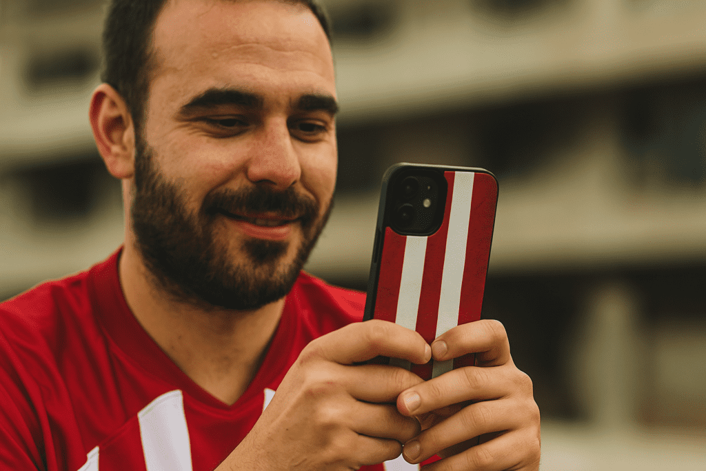 funda movil equipo futbol