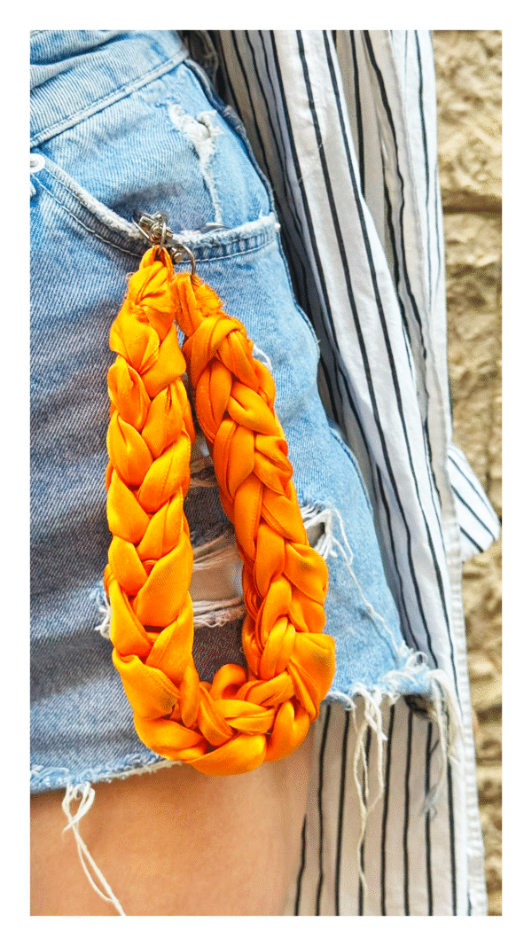 Cuerda Para Movil The Knot Strap Naranja + Pink Short - Imagen 4