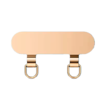 Adaptador Para Cuerda Metálico Doble Dorado