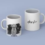 Taza Personalizada Mascota Blanco y Negro