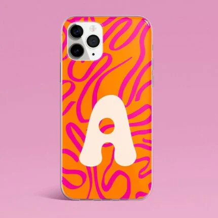 Funda Personalizada Pink+Orange - Hashtag Movil