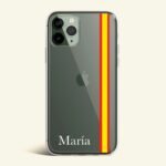 Funda Personalizada Bandera España Lateral Nombre - Hashtag Movil