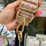 Cinta Movil Tela Beige Detalles Rosa Con Adaptador - Imagen 2