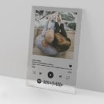 Placa Spotify Personalizada Con Peana De Madera