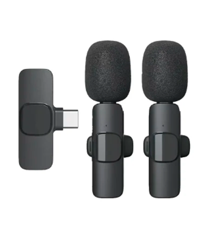 Capa-5.png Mini Micrófono inalámbrico de solapa doble para smartphone USB-C - Imagen 1