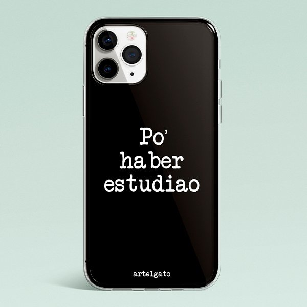 FUNDA-PERSONALIZADA-HA-BER-ESTUDIAO.jpg Funda Personalizada Po haber estudiao - Artelgato x Hashtag Movil - Imagen 1