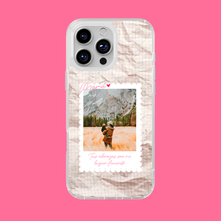FUNDA PERSONALIZADA MAMA TUS ABRAZOS PAPEL