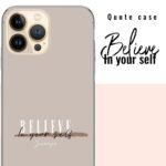Funda Personalizada Quote Believe In Your Self - Hashtag Movil