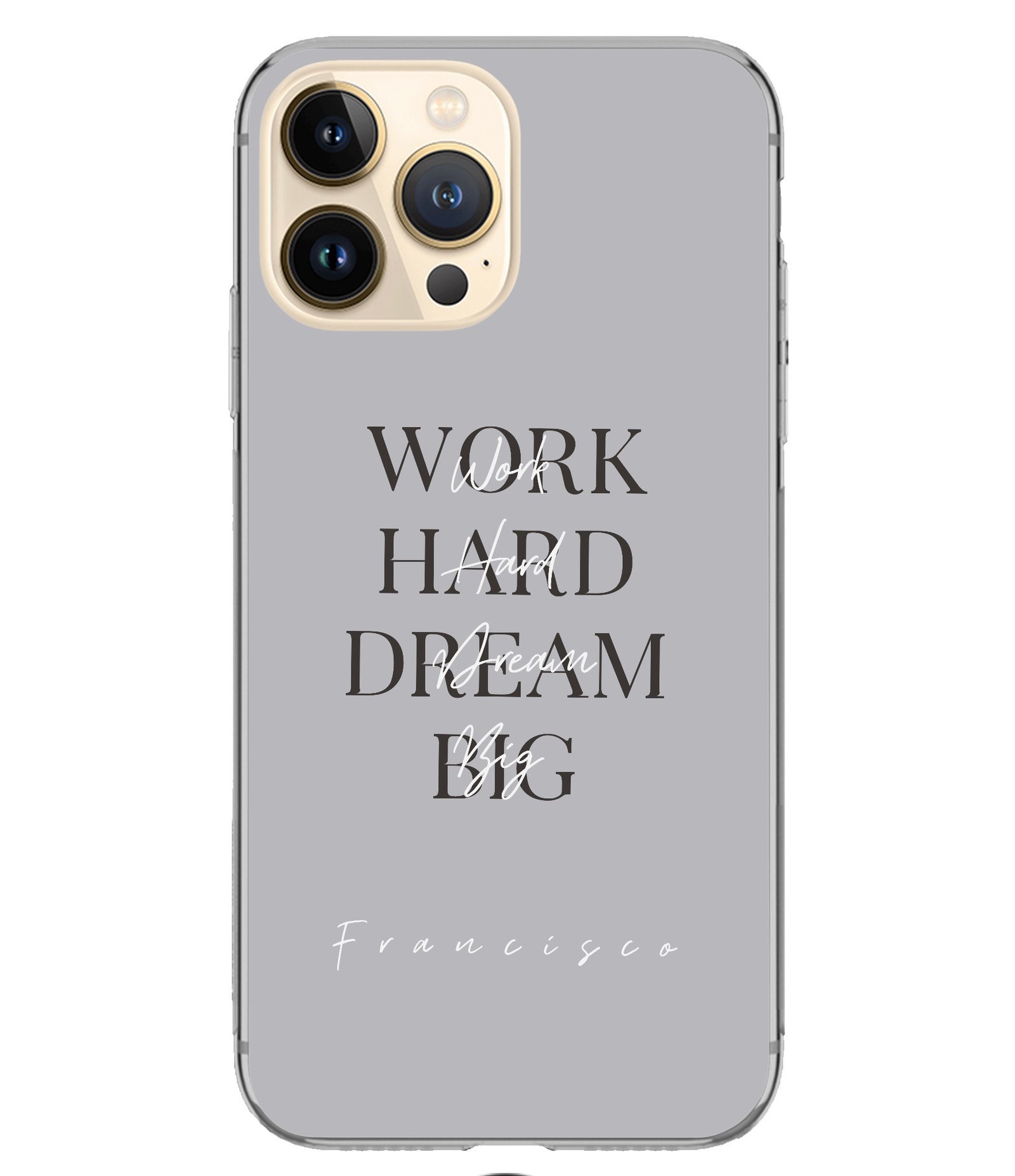 IMG_2058.jpg Funda Personalizada Quote Work Hard Dream Big - Hashtag Movil - Imagen 1