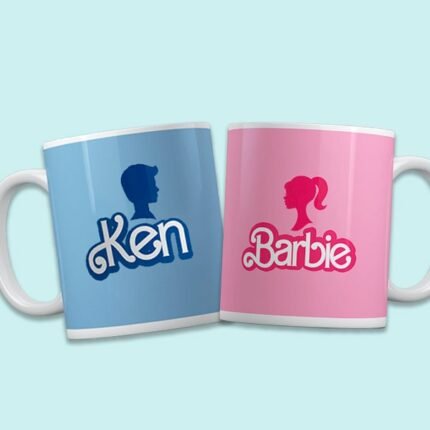 PACK REGALO TAZA PERSONALIZADA BARBIE KEN