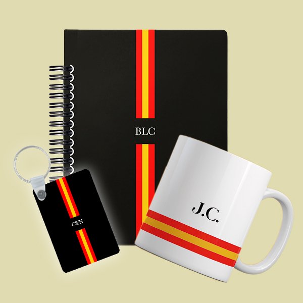 Sin-titulaao-1.jpg Pack regalo bandera España Libreta + Taza + Llavero personalizados - Imagen 1