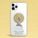 Funda Personalizada Virgen Del Pilar Manto De Flores Azul Conlapeinetapuesta