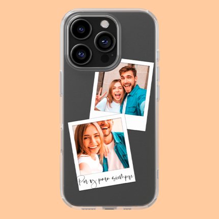 funda personalizada doble polaroid