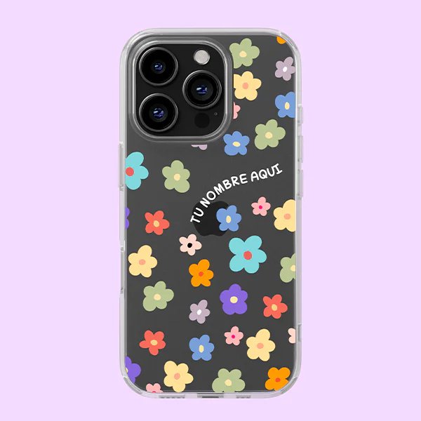 funda personalizada flower
