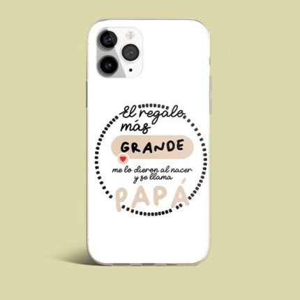 funda personalizada papa fondo blanco