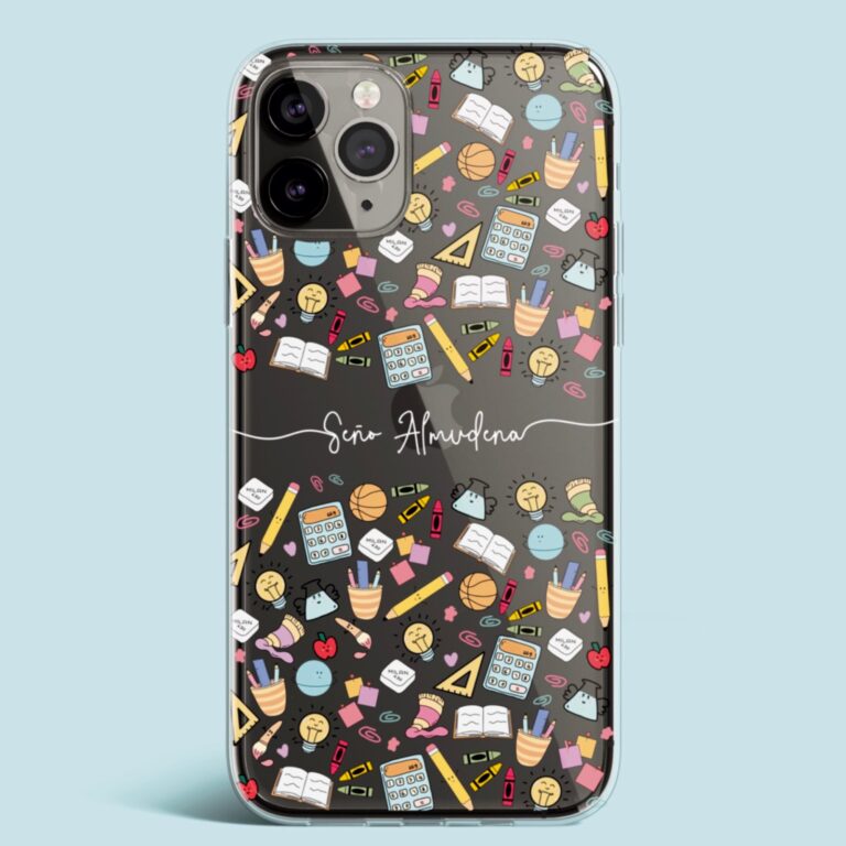 funda personalizada profesiones profesora funny 1
