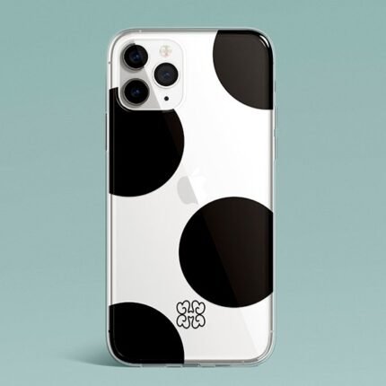 funda silicona lunares meresga transparente