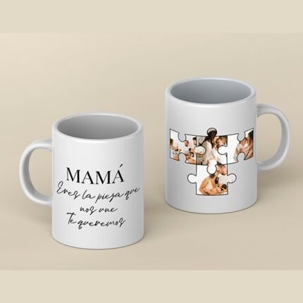 mama puzzle taza