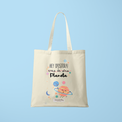 totebag opositora de otro planeta oposita.blog