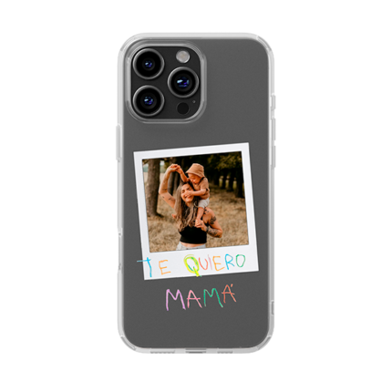 funda personalizada dia de la madre polaroid