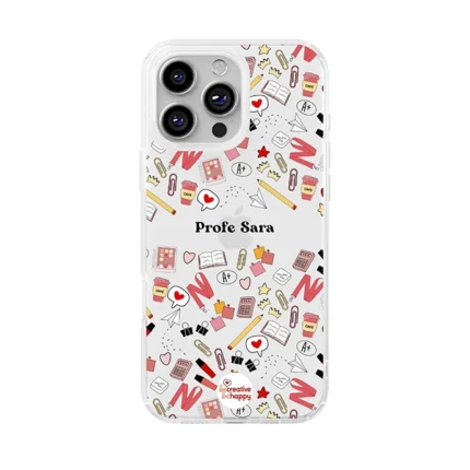 Funda Personalizada Profe Iconos para profesora